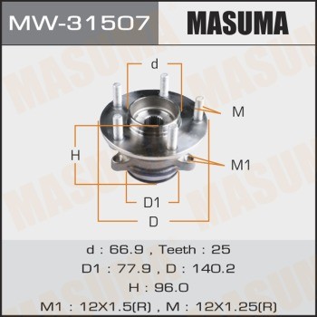 Mitsubishi Outlander 2012- Ступица задняя MW31507 MASUMA