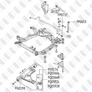 Opel Astra G, H, Zafira A, B Шаровая опора FK0176 FIXAR