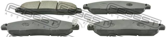 Nissan NP300 Navara 15- колодки тормозные передние 0201-D23MF FEBEST