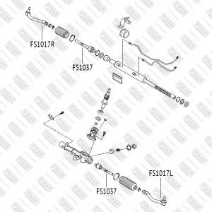 Hyundai NF c 07 наконечник рулевой левый FS1017L FIXAR