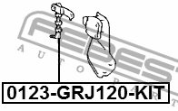 Тяга датчика положения кузова 0123-GRJ120-KIT FEBEST