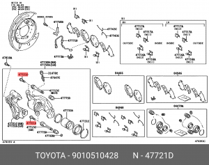 Крепеж 90105-10428 TOYOTA
