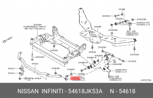 Infiniti EX Стойка стабилизатора передняя правая 54618JK53A NISSAN INFINITI
