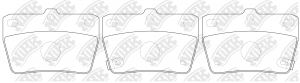 Toyota Rav-4 00-05гг колодки тормозные задние PN1424 NIBK