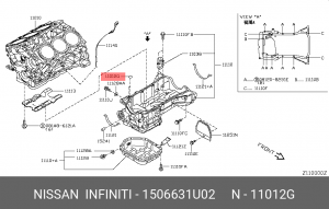 Nissan кольцо уплотнительное 15066-31U02 NISSAN INFINITI