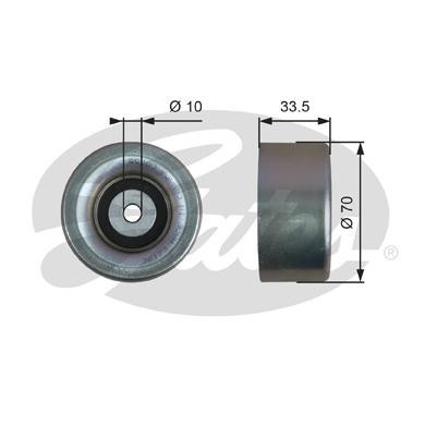 Toyota, Lexus 2.5-4.0 ролик приводного ремня T36173 GATES