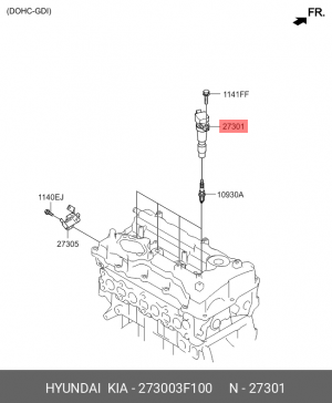 Hyundai ix35 11-13/Kia Sportage 10-13/Sorento 09 2.4б 11-13/SantaFe 10-13 2.4/i4 27300-3F100 HYUNDAI KIA
