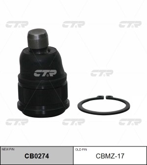 Mazda 323 BJ 98-04 (d18mm), 626 all 82-02, MPV 00-, Premacy 99- шаровая опора CBMZ-17 CTR