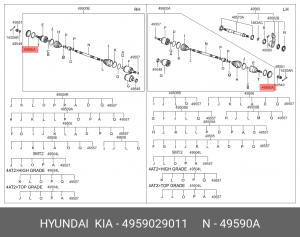 Hyundai Elantra 00-06 Кольцо ABS 4959029011 HYUNDAI KIA