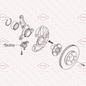 Kia Rio 06-11/Verna 06- шаровая опора TEA1016 TATSUMI