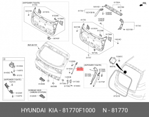 Амортизатор крышки багажника 81770F1000 HYUNDAI KIA