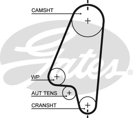 Opel Комплект ремня ГРМ K015310XS GATES