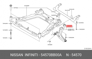 Nissan Qashqai J10, J11 RUS MAKE, X-Trail T31, T32, Murano Z51(VIN), JUKE с/блок 54570-BB00A NISSAN INFINITI