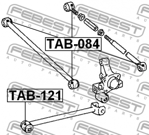 Toyota Camry/Vista 90-94 с/блок заднего поперечного рычага TAB-084 FEBEST