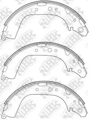 Toyota Land Cruiser J7 all 88-93/J8 4.0-4.2TD 90-97 колодки задние барабанные FN2280 NIBK