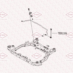 Hyundai Elantra 06-11/i30/Ceed 06-11/Cerato 09- стойка стаб-ра перед. TEB1106 TATSUMI