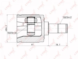 Honda H-RV 99- Шрус внутренний правый CI-3403 LYNXAUTO