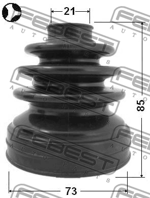 Nissan Almera Classic пыльник внутреннего ШРУС 0215-B10RS FEBEST