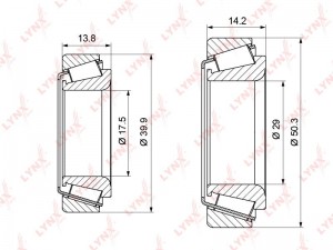 Daewoo Nexia/Espero/Lanos/Sens Подшипник задней ступицы (комплект) WB-1124 LYNXAUTO
