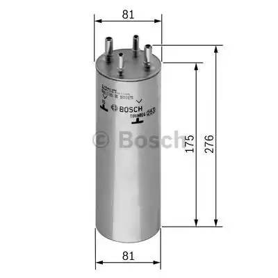 VAG T4, T5, T6 1.9-2.5, Touareg 2.5 03- Фильтр топливный 0 450 906 467 BOSCH