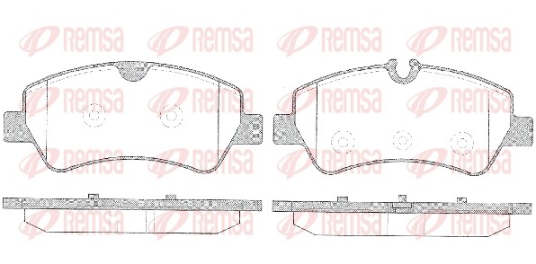 Ford Tranzit задние колодки 1521.00 REMSA