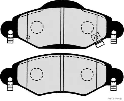 Toyota Yaris 99- EURO колодки тормозные передние с задними бараб. тормозами J3602113 H B JAKOPARTS NIPPARTS