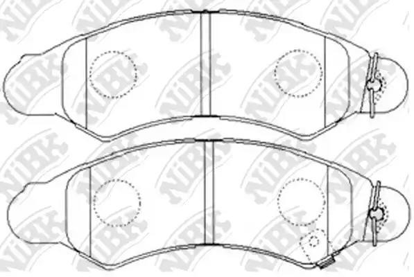 Suzuki Wagon R+, Ignis, Swift, Subaru Justy 03-, Opel Agila колодки тормозные пе PN7477 NIBK