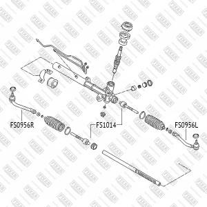 Kia Cerato 09-12  тяга рулевая FS1014 FIXAR
