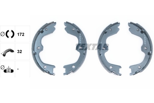 INFINITI EX25/EX35/EX37/ колодки ручника 91065900 TEXTAR