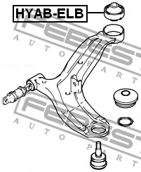 Hyundai Tucson/Sonata EF/SantaFe 06-12/Elantra/Ceed/i30 06-10/Sportage/Rio 06-/V HYAB-ELB FEBEST