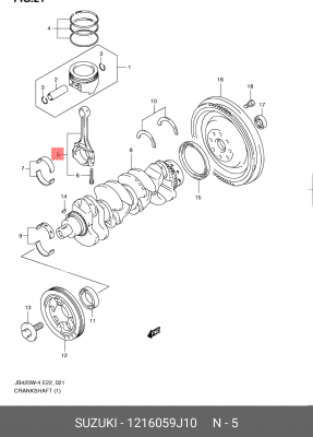 ШАТУН 12160-59J10 SUZUKI