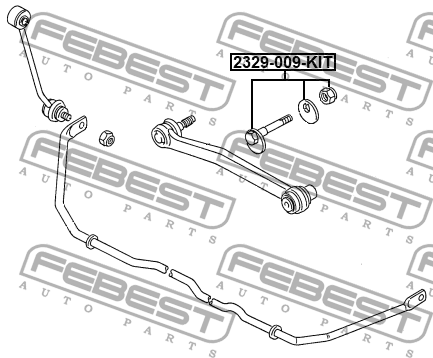 Болт с эксцентриком ремкомплект 2329-009-KIT FEBEST