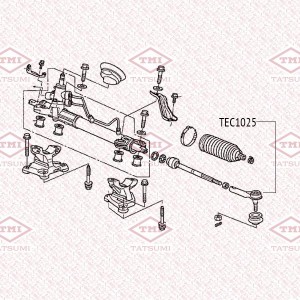 Honda CR-V III 07- наконечник рулевой TEC1025 TATSUMI