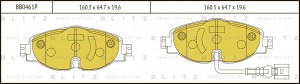 VAG Octavia A7, Golf VII 1.2-2.0 TSI, TDi 12-, Kodiak VIN, Tiguan 16- VIN колодк BB0461P BLITZ