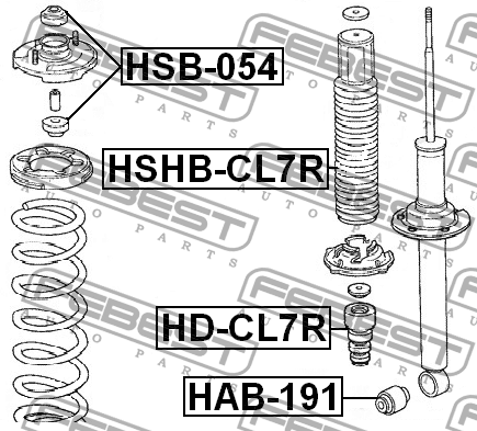 Honda Сайлентблок HAB-191 FEBEST