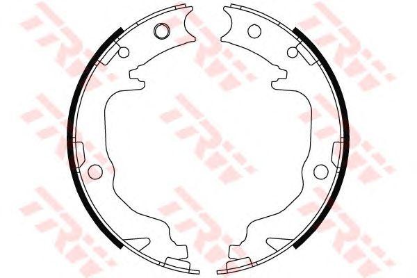 Mitsubishi Lancer 10 Колодки ручника GS8804 TRW