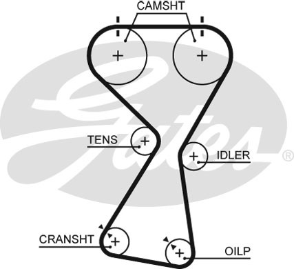 MITSUBISHI 1.8 DOHC, 2.4 GDI 95-> 154 зуб.,29mm ремень ГРМ 5534XS GATES