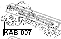 Kia Sportage 98-03 Сайлентблок заднего дифференциала KAB-007 FEBEST