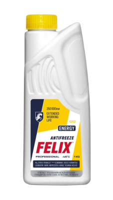 яАнтифриз жёлтый FELIX ENERGY G12+  (1л.) 430206026 FELIX