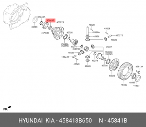 Hyundai IX35 Подшипник игольчаты дифференциала 458413B650 HYUNDAI KIA