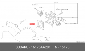 ПРОКЛАДКА КОРПУСА ДРОССЕЛЬНОЙ ЗАСЛОНКИ 16175AA201 SUBARU