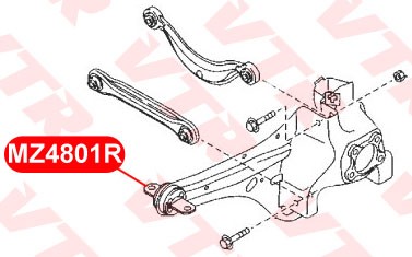 Mazda CX7 сайлентблок продольно рычага задней подвески передний MZ4801R VTR
