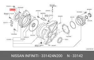 Nissan сальник привода (в раздатке) правый 33142-4N200 NISSAN INFINITI