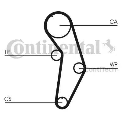 VAG Golf, Jetta, Bora, Octavia, Toledo, A3, A4 1.6-2.0 8кл комплект ремня ГРМ(ре CT908K1 CONTITECH