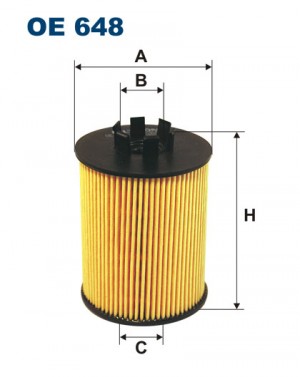 Opel Corsa, Agila, Astra 1.0-1.4 Фильтр масляный (-03.07) OE648 FILTRON