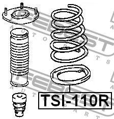 TOYOTA COROLLA AE110/EE110/CE11 0 95-01 проставка задней пружины нижняя TSI-110R FEBEST