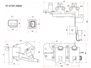 Hyundai AccentDOHC/Getz1.4-1.6/Elantra00-06 1.6/Matrix1.6/Rio 05-11 1.4 катушка  ST2730126600 SAT