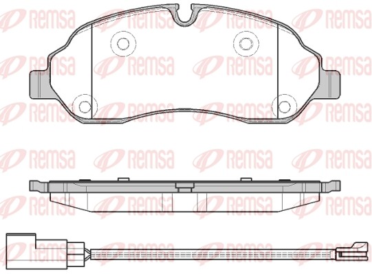Ford Tranzit колодки передние 1602.02 REMSA
