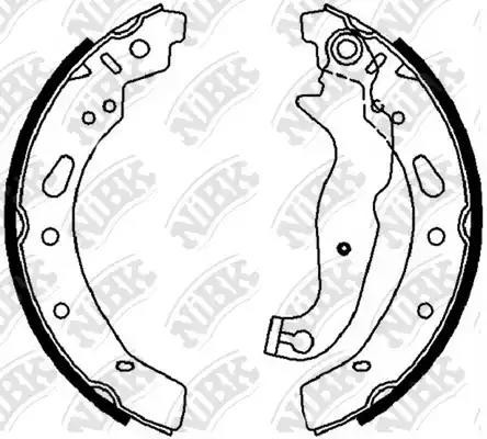 FORD FIESTA 1.25-1.6 08-/MAZDA 2 1.3-1.5 07- колодки задние барабанные FN0630 NIBK