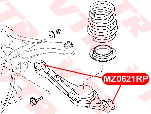 Mazda CX9 сайлентблок заднего поперечного подпружинного рычага MZ0621RP VTR